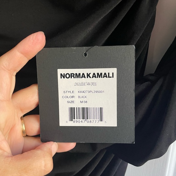 Norma Kamali Tara Dress Black NWT - Picture 3 of 5